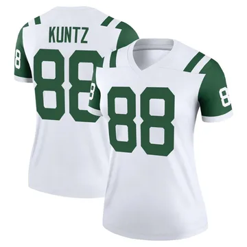 Women's Zack Kuntz New York Jets Legend White Classic Alternate Jersey