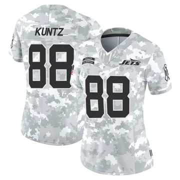 Women's Zack Kuntz New York Jets Limited Arctic Camo 2024 Salute to Service Jersey