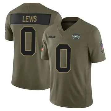 Youth Will Levis New York Jets Limited Olive 2025 Salute to Service Jersey