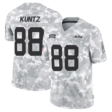 Youth Zack Kuntz New York Jets Limited Arctic Camo 2024 Salute to Service Jersey